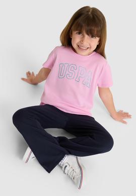 Kız Çocuk Pembe Basic Tişört - 50325631070