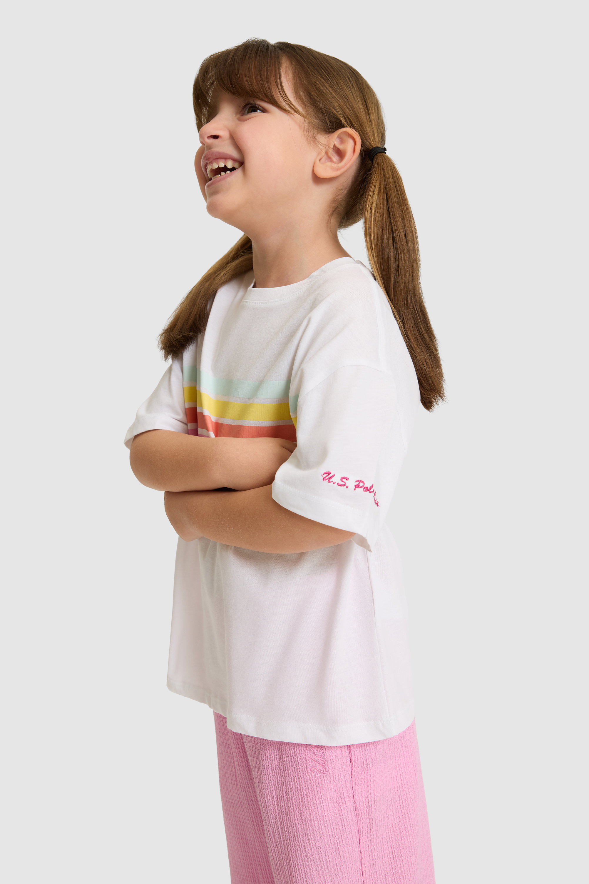 Kız Çocuk Beyaz Tişört - 50325698001