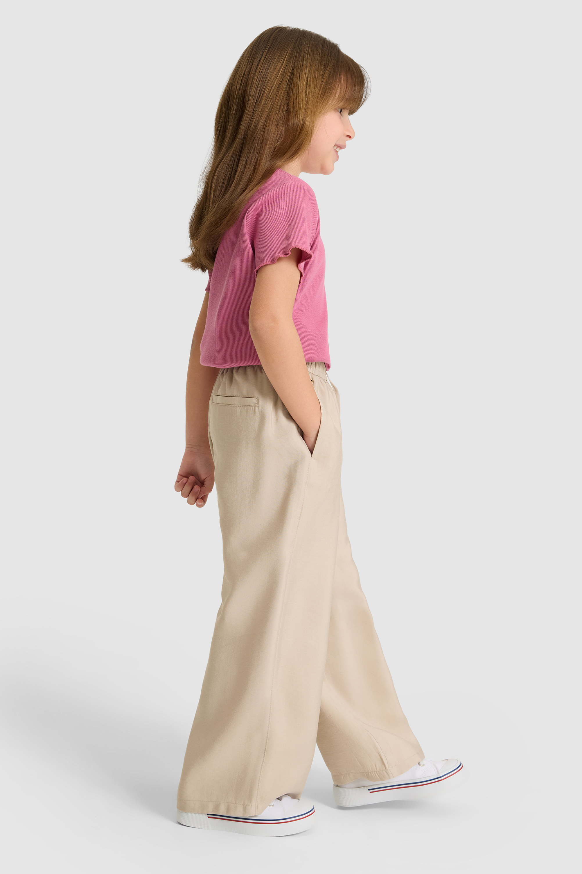 Kız Çocuk Taş Kanvas Pantolon - 50322262015