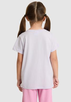 Kız Çocuk Lila Basic Tişört - 50325631046