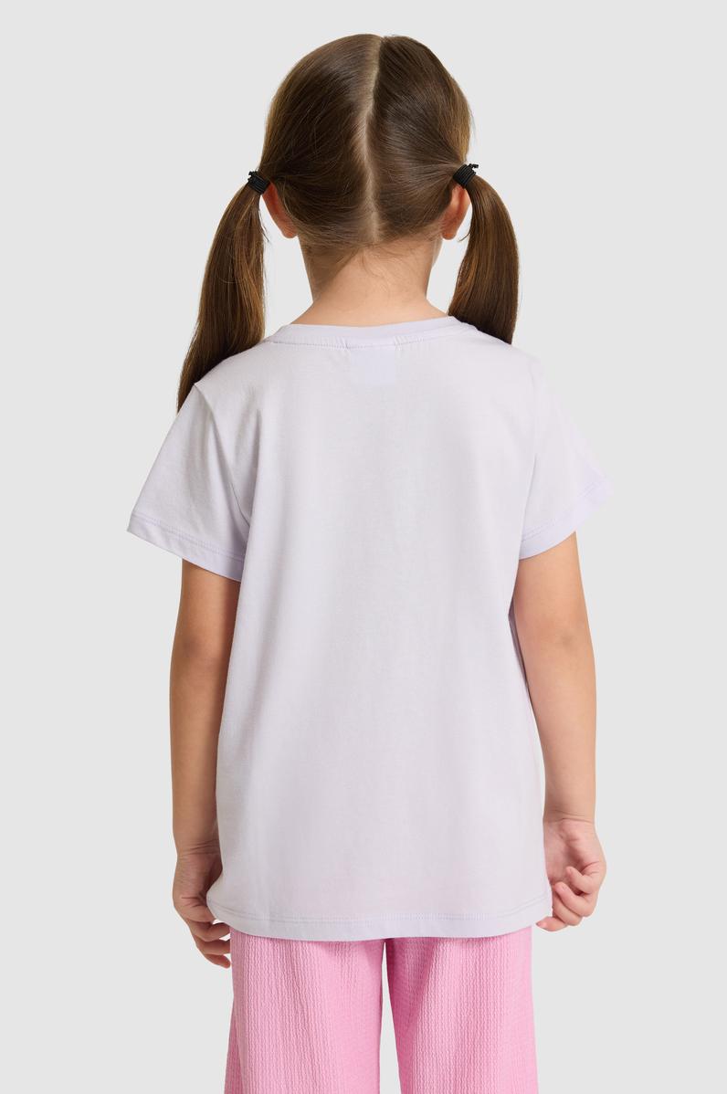 Kız Çocuk Lila Basic Tişört