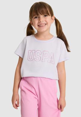Kız Çocuk Lila Basic Tişört - 50325631046