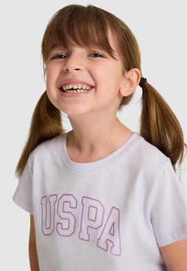 Kız Çocuk Lila Basic Tişört - 50325631046
