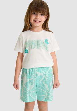 Kız Çocuk Beyaz Pijama Takımı - 50326611001