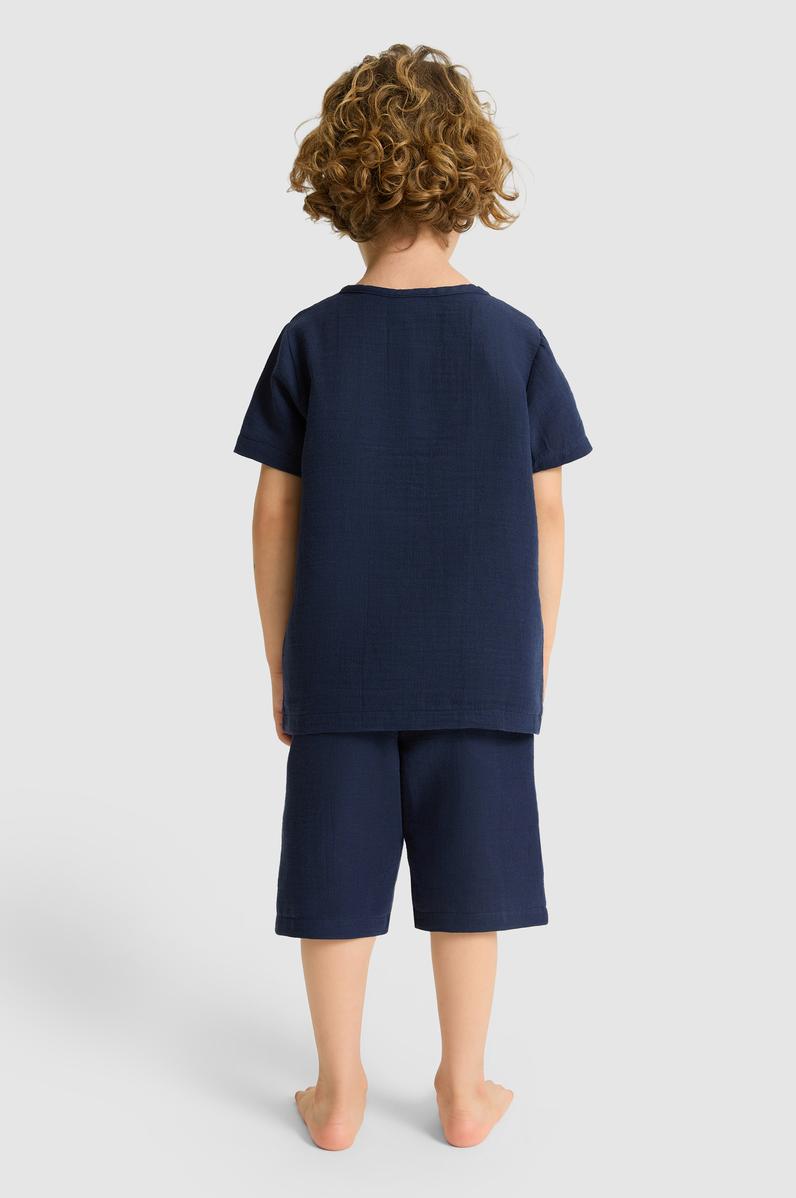 Erkek Çocuk Lacivert Pijama Takımı