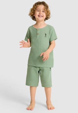 Erkek Çocuk Yeşil Pijama Takımı - 50327343008