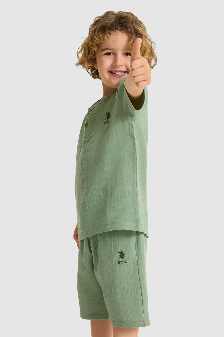 Erkek Çocuk Yeşil Pijama Takımı - 50327343008