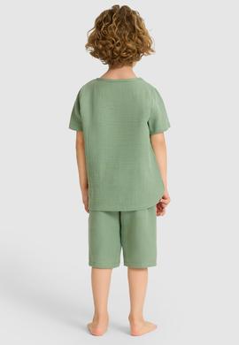 Erkek Çocuk Yeşil Pijama Takımı - 50327343008