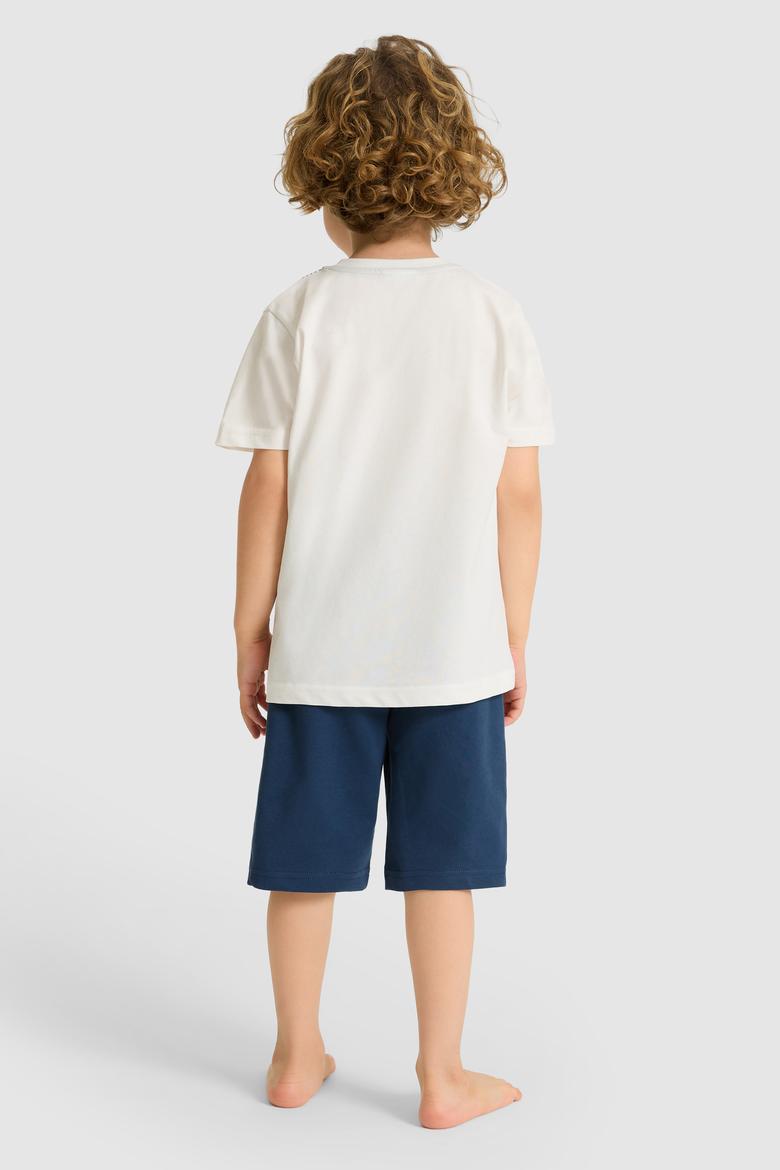 Erkek Çocuk Beyaz Pijama Takımı - 50327220001