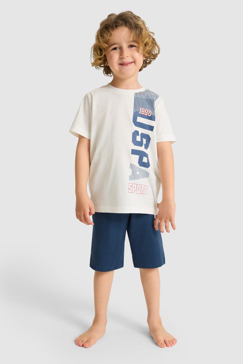 Erkek Çocuk Beyaz Pijama Takımı - 50327220001