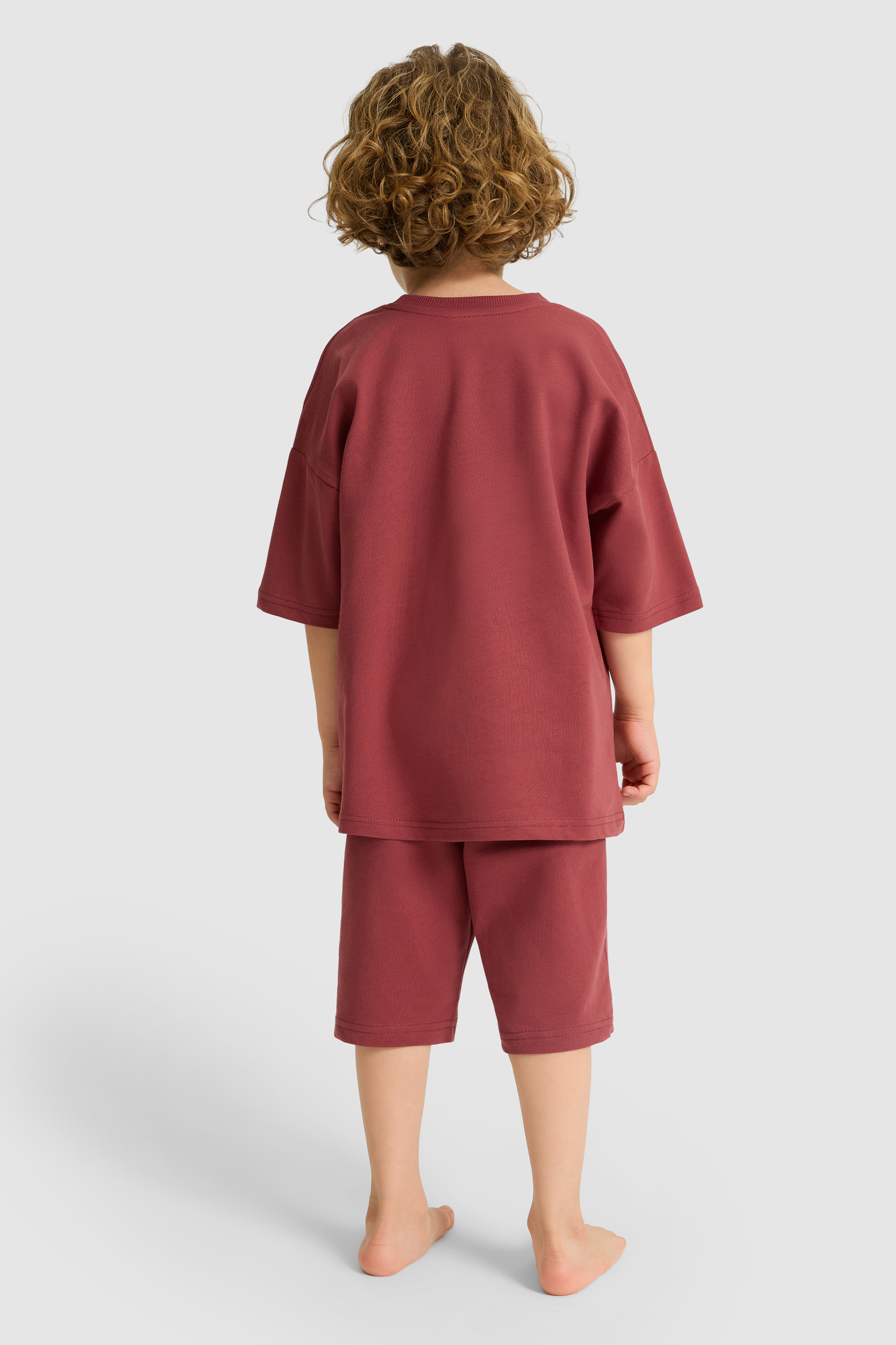 Erkek Çocuk Bordo Pijama Takımı - 50327093001