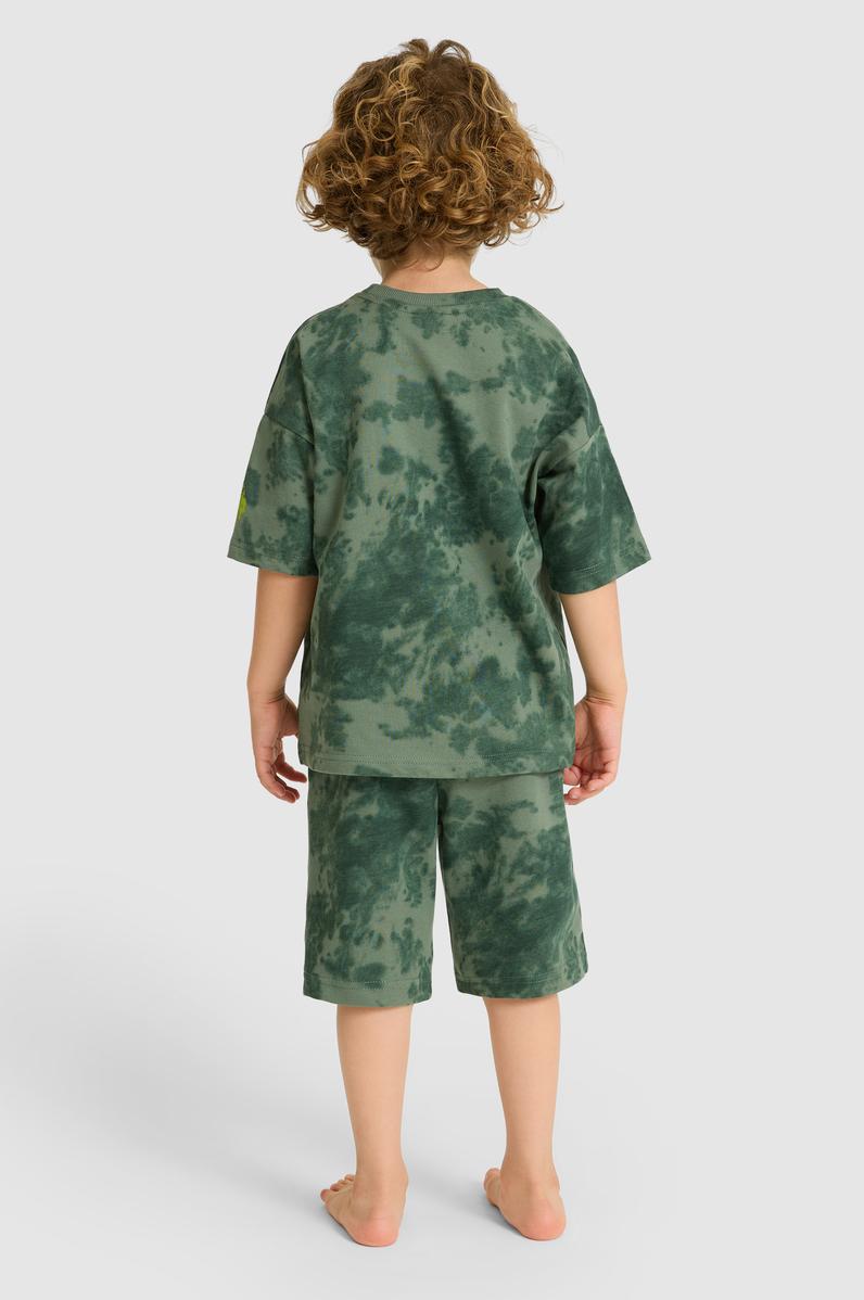 Erkek Çocuk Koyu Yeşil Pijama Takımı