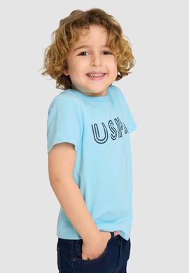 Erkek Çocuk Aqua Bisiklet Yaka Basic Tişört - 50325556002