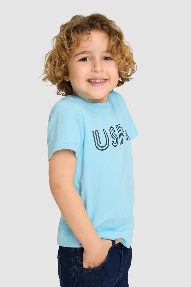Erkek Çocuk Aqua Bisiklet Yaka Basic Tişört - 50325556002