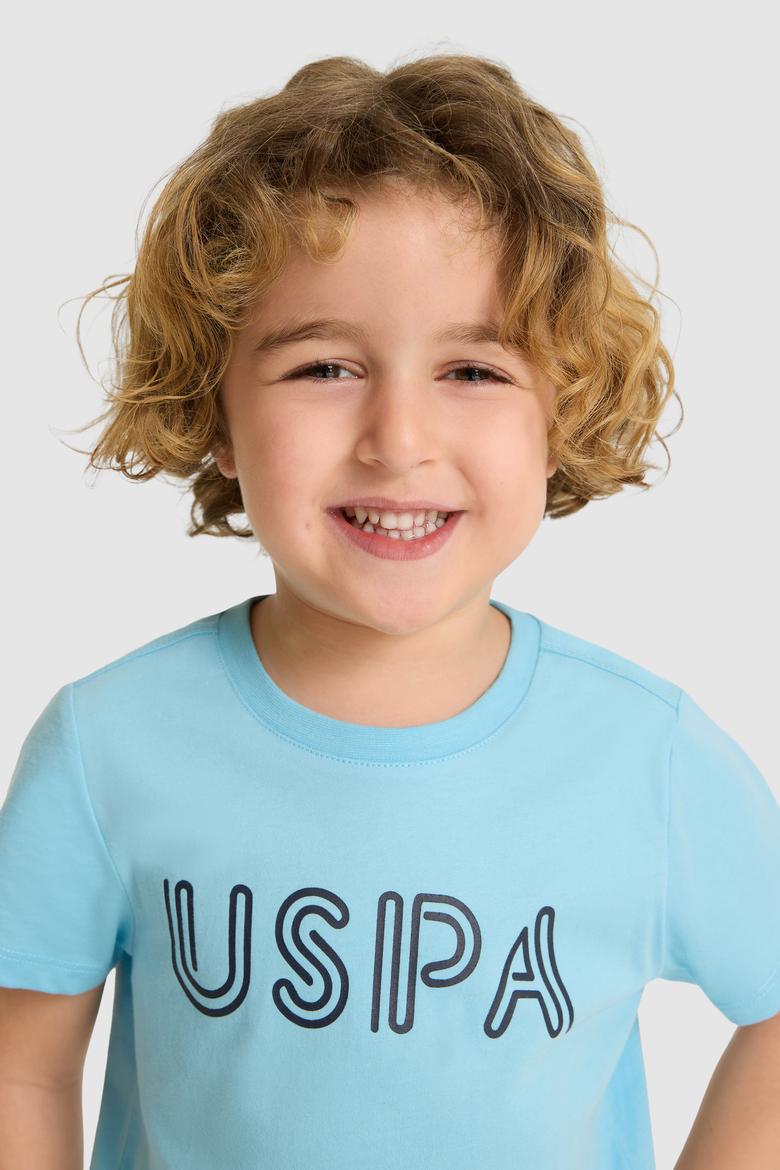 Erkek Çocuk Aqua Bisiklet Yaka Basic Tişört - 50325556002