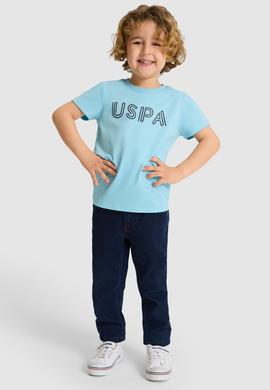 Erkek Çocuk Aqua Bisiklet Yaka Basic Tişört - 50325556002