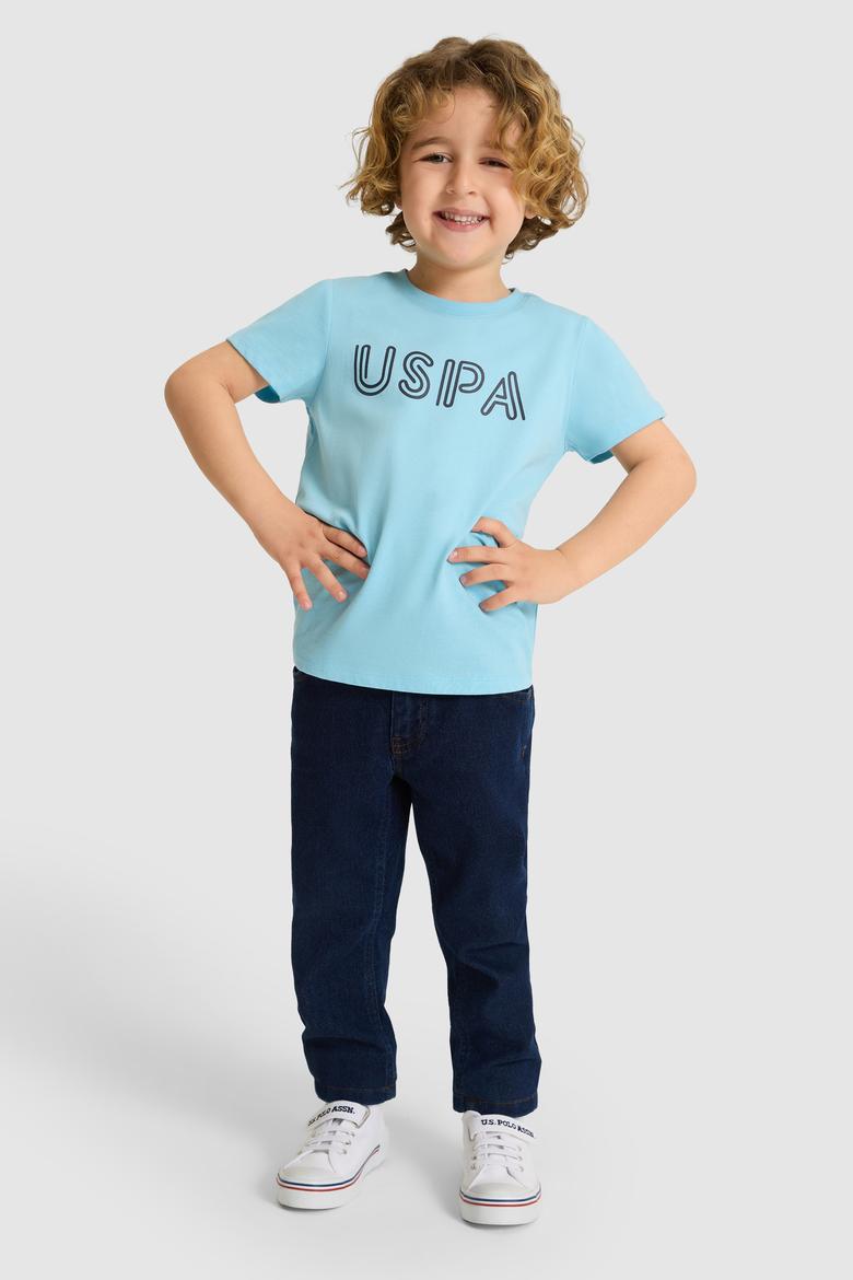Erkek Çocuk Aqua Bisiklet Yaka Basic Tişört - 50325556002
