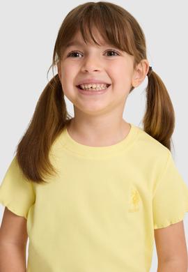 Kız Çocuk Açık Sarı Basic Tişört - 50325610008