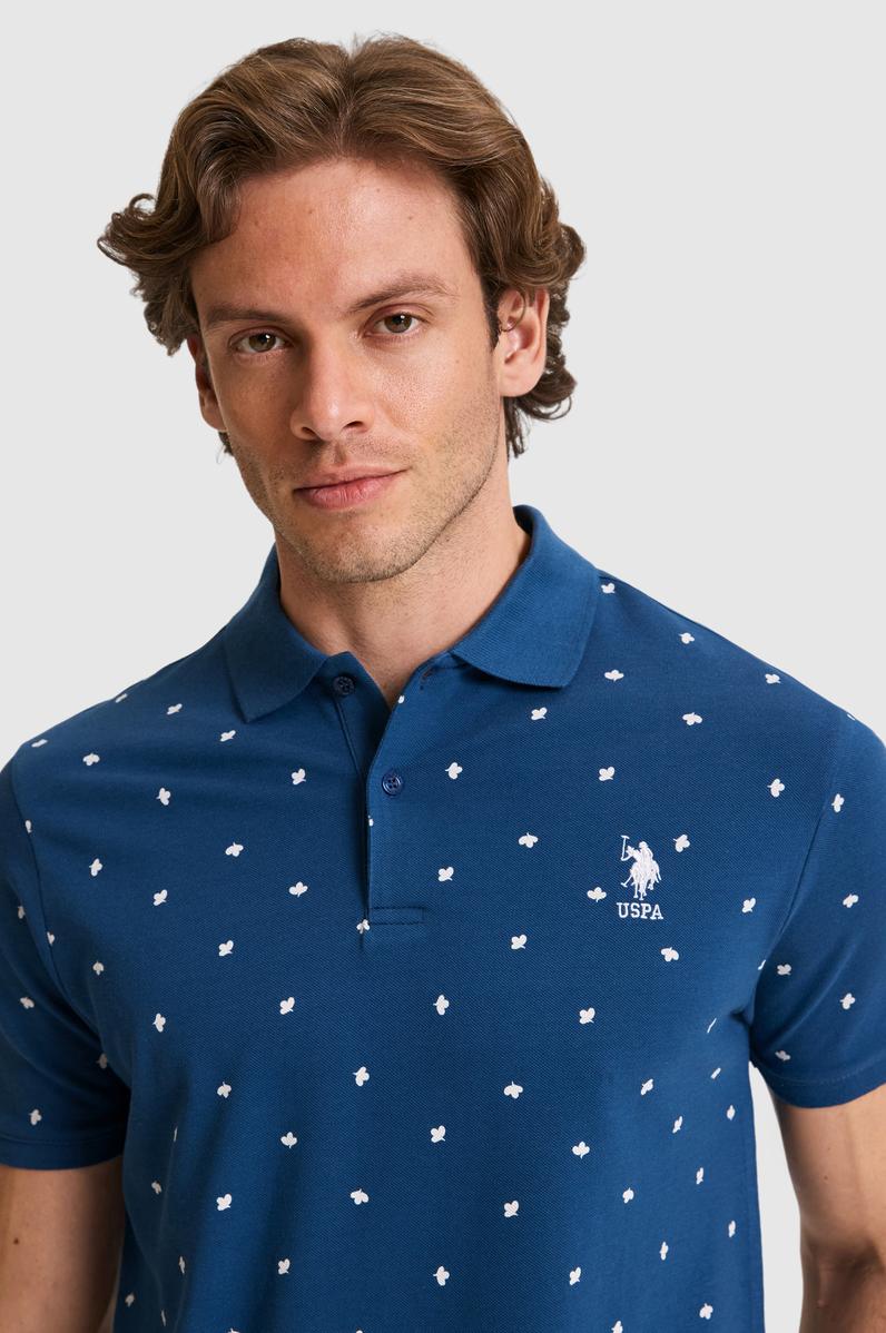Erkek Regular Fit Polo Yaka Açık Lacivert Tişört