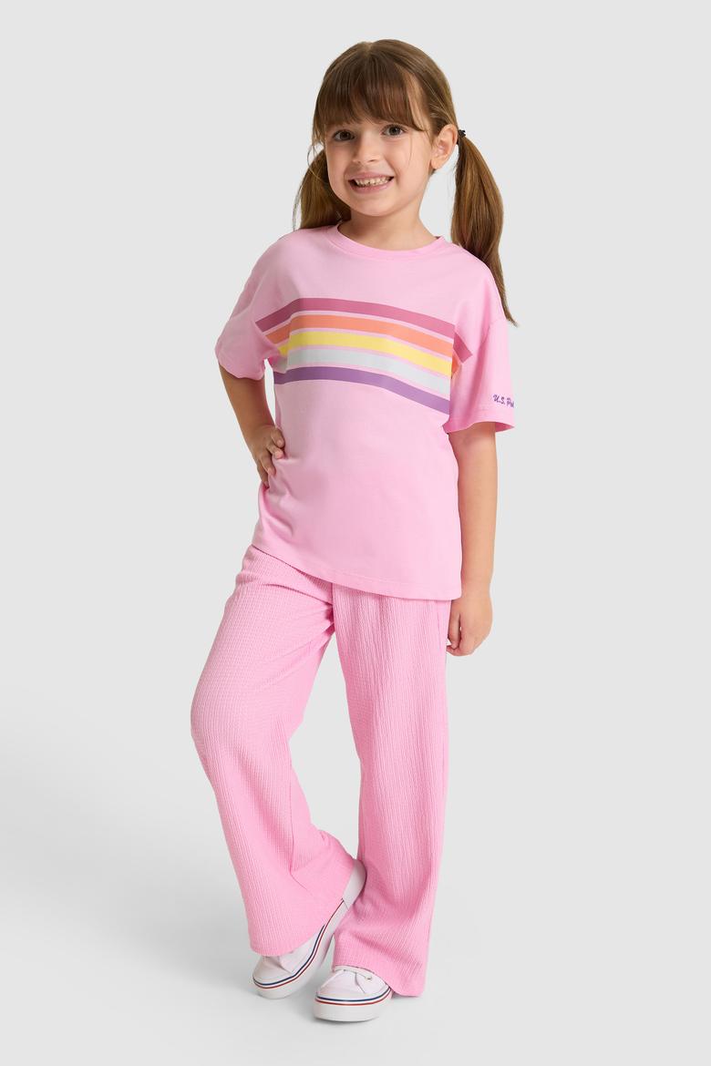 Kız Çocuk Pembe Tişört - 50325698032