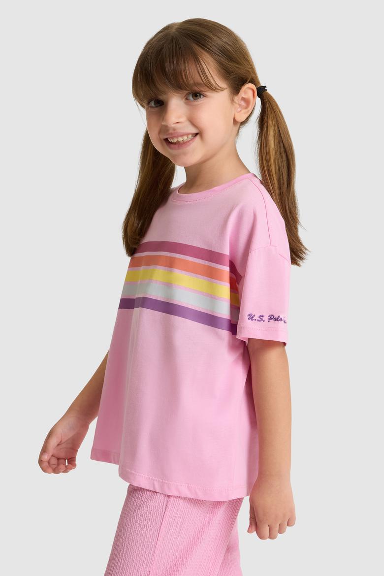 Kız Çocuk Pembe Tişört - 50325698032
