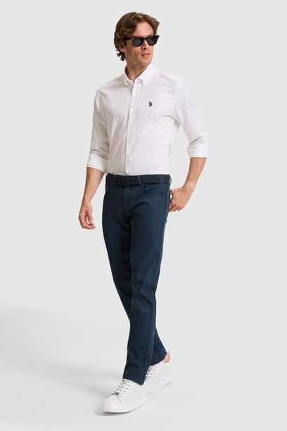 Erkek Saks Jean Pantolon