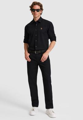 Erkek Siyah Kanvas / Chino Pantolon - 50322308144