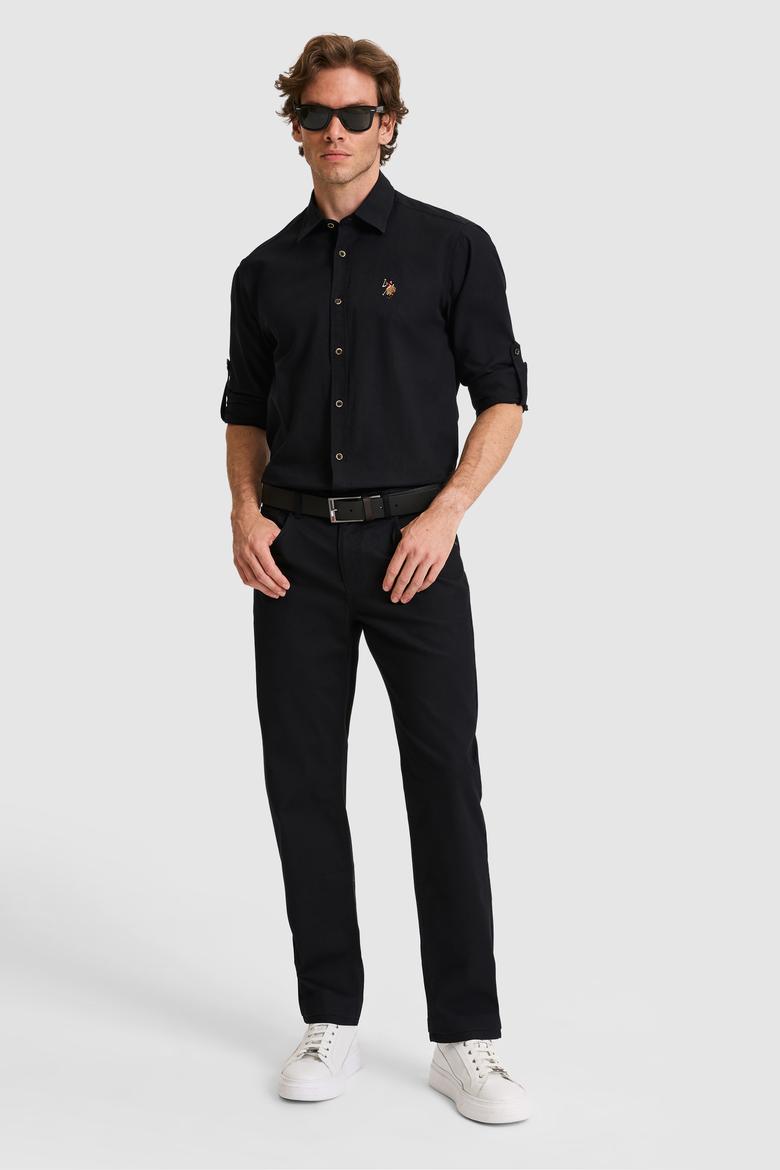 Erkek Siyah Kanvas / Chino Pantolon - 50322308144