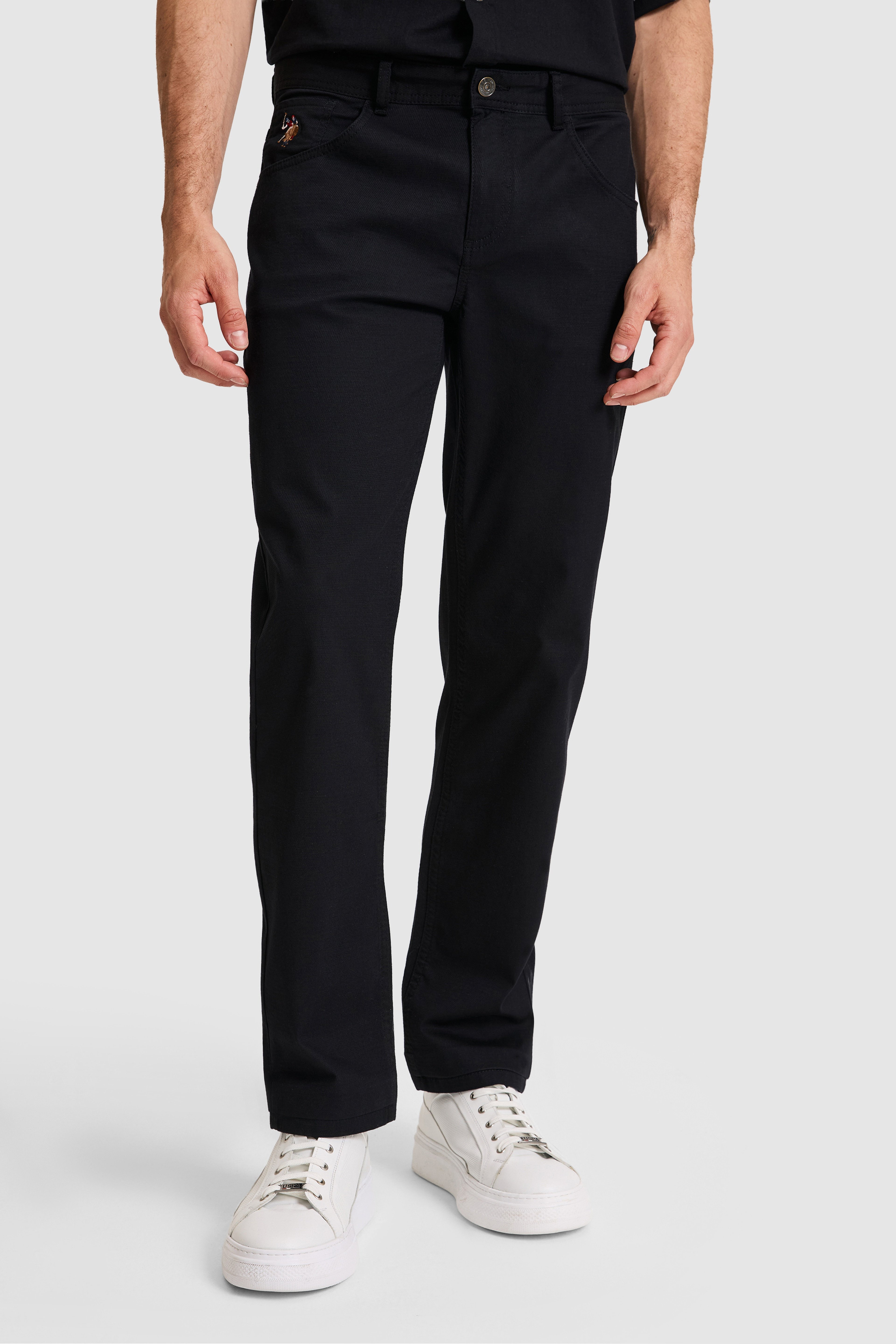Erkek Regular Fit Taş Kanvas / Chino Pantolon