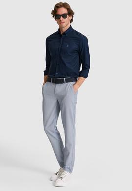 Erkek Lacivert Kanvas Pantolon - 50322361101