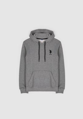 Erkek Gri Melanj Basic Sweatshirt - 50269426116