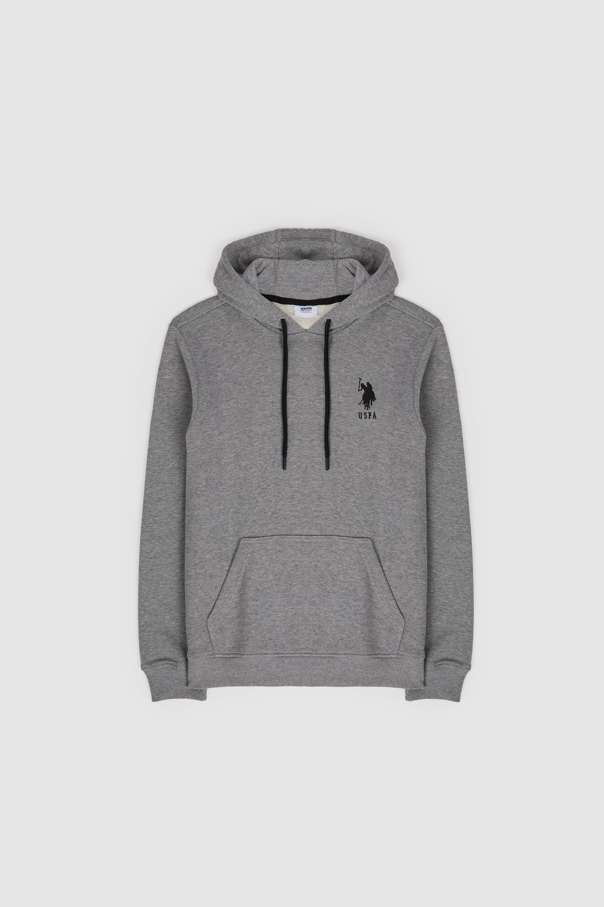 Erkek Gri Melanj Basic Sweatshirt - Image 6