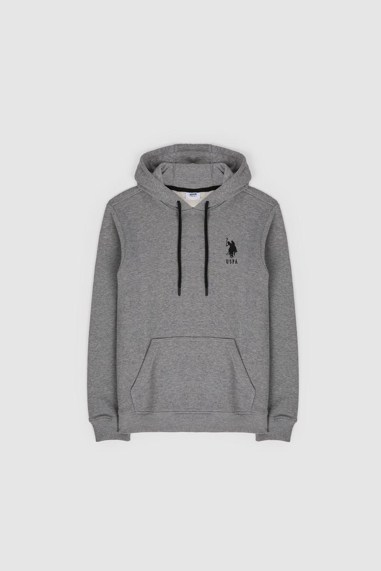 Erkek Gri Melanj Basic Sweatshirt - 50269426116