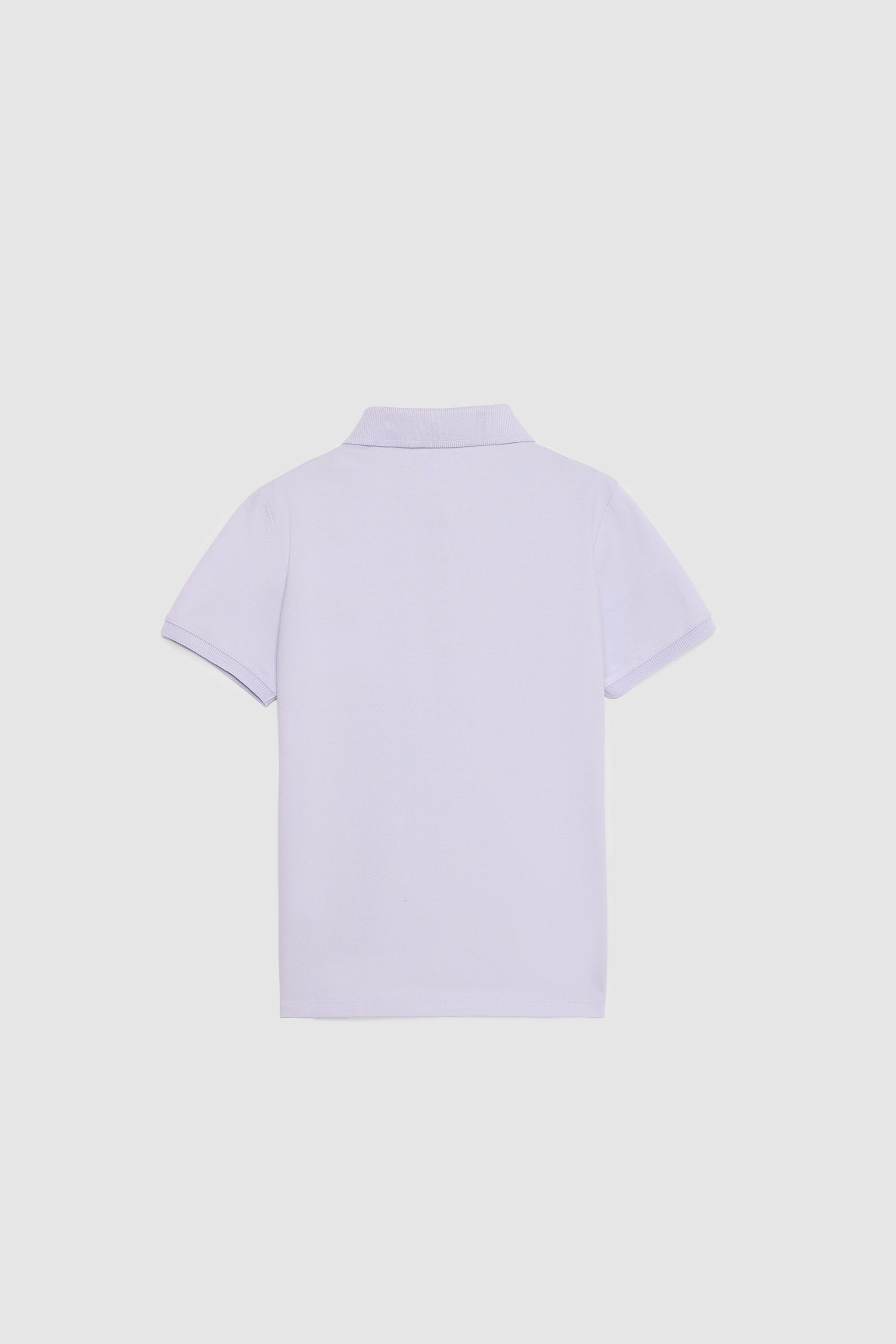 Kız Çocuk Lila Polo Yaka Basic Tişört