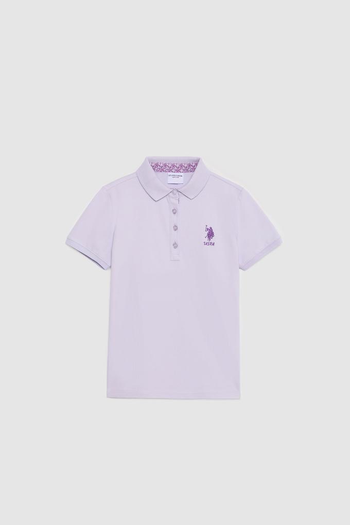 Kız Çocuk Lila Basic Tişört
