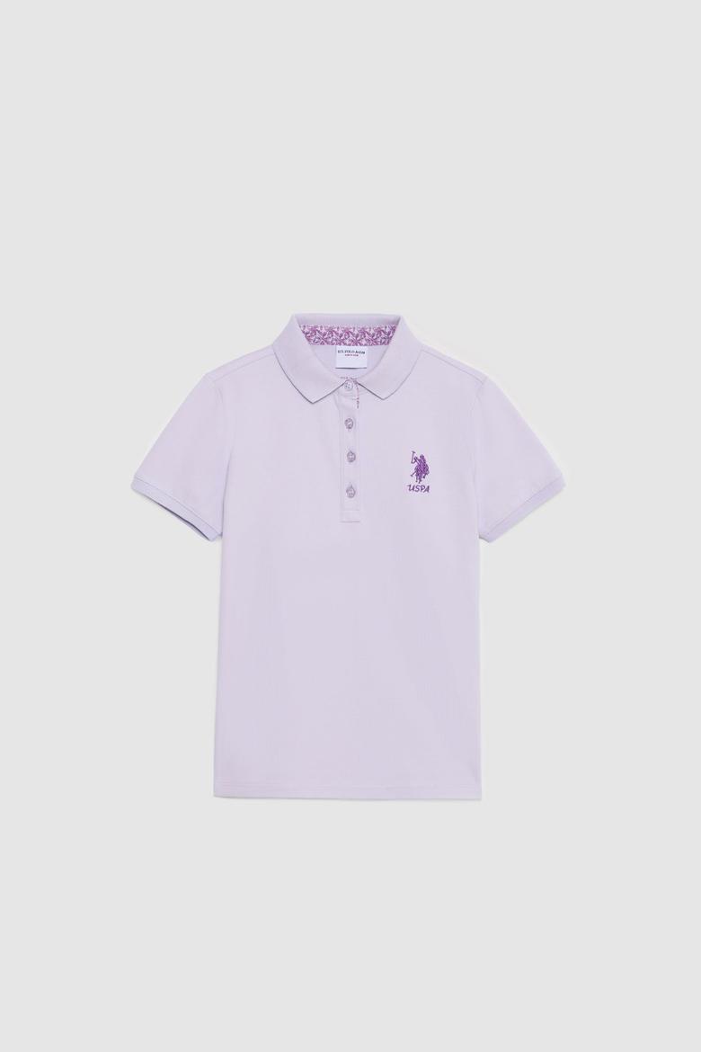 Kız Çocuk Lila Basic Tişört