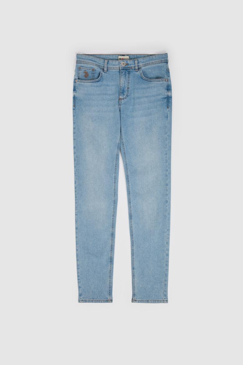 Erkek Açık Mavi Slim Fit Jean Pantolon - 50321485046