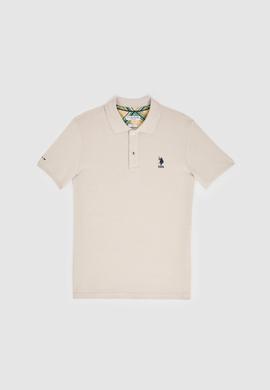 Erkek Slim Fit Polo Yaka Taş Basic Tişört - 50322304177