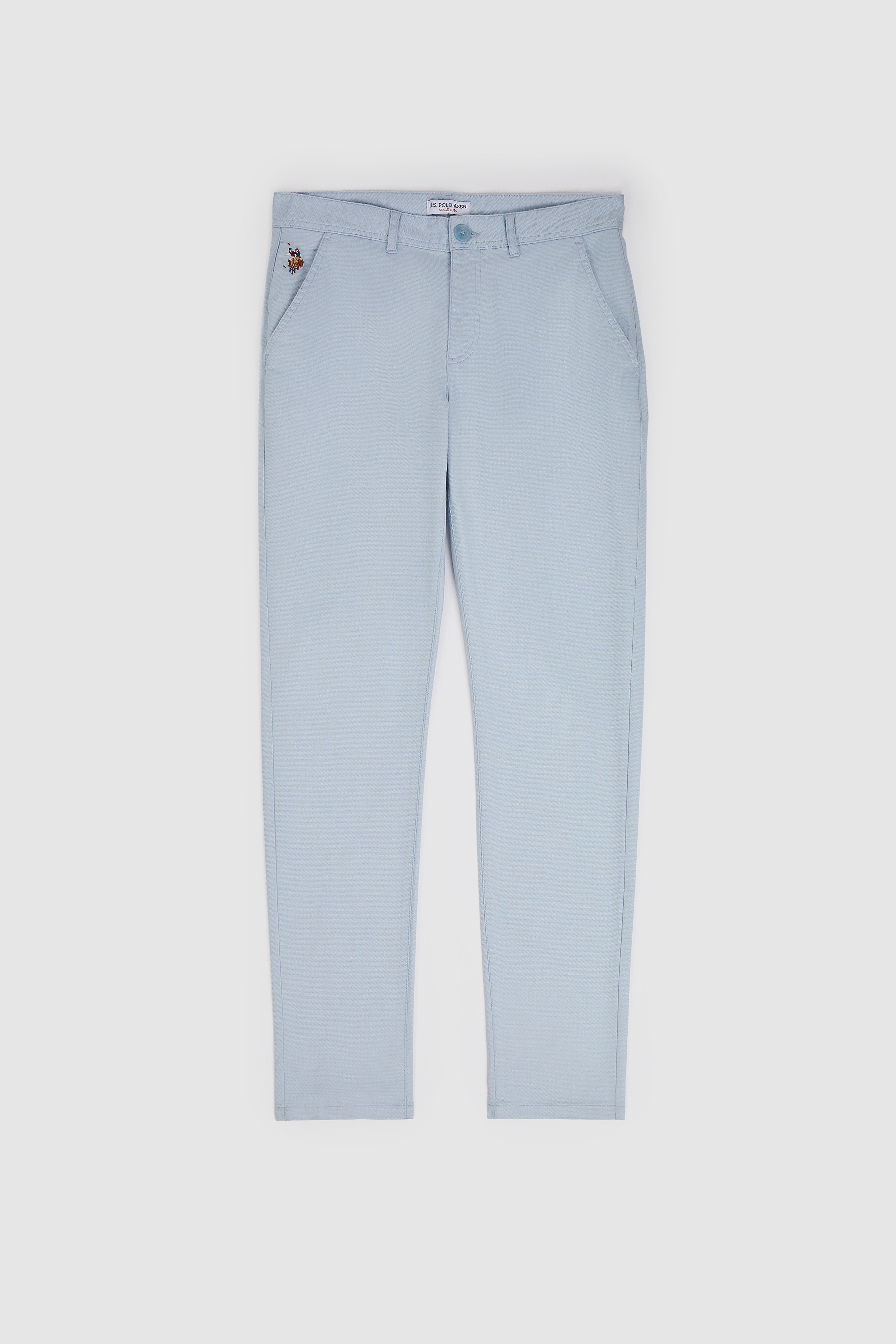 Erkek Açık Mavi Kanvas / Chino Pantolon