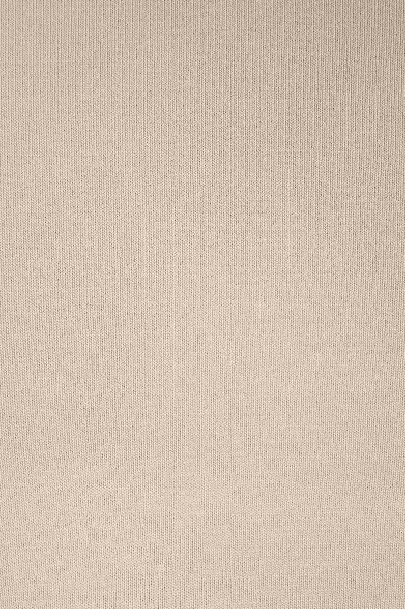 Erkek Slim Fit Polo Yaka Yarım Fermuarlı Taş Kazak