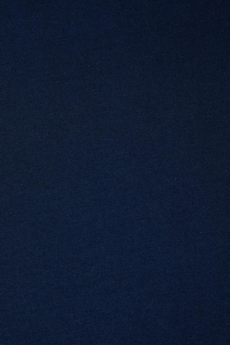 Erkek Regular Fit Bisiklet Yaka Lacivert Basic Tişört - 50322538020