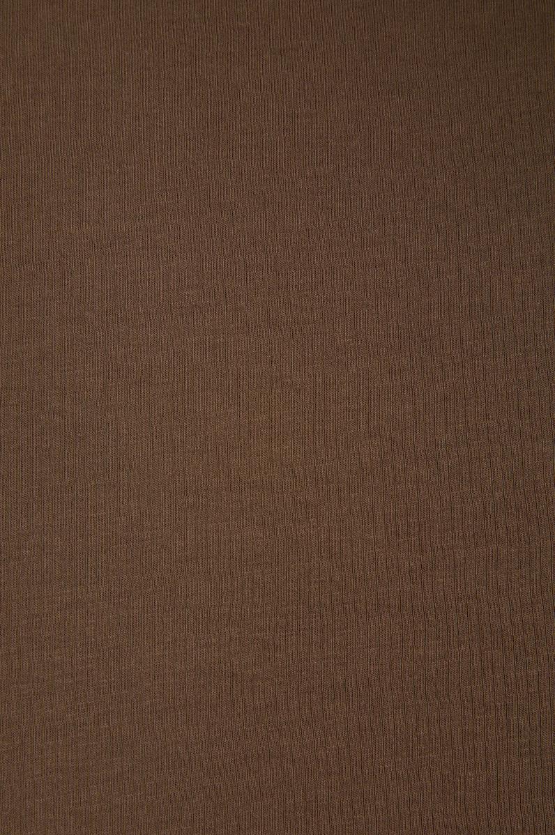 Erkek Comfort Fit Bisiklet Yaka Kahverengi Tişört