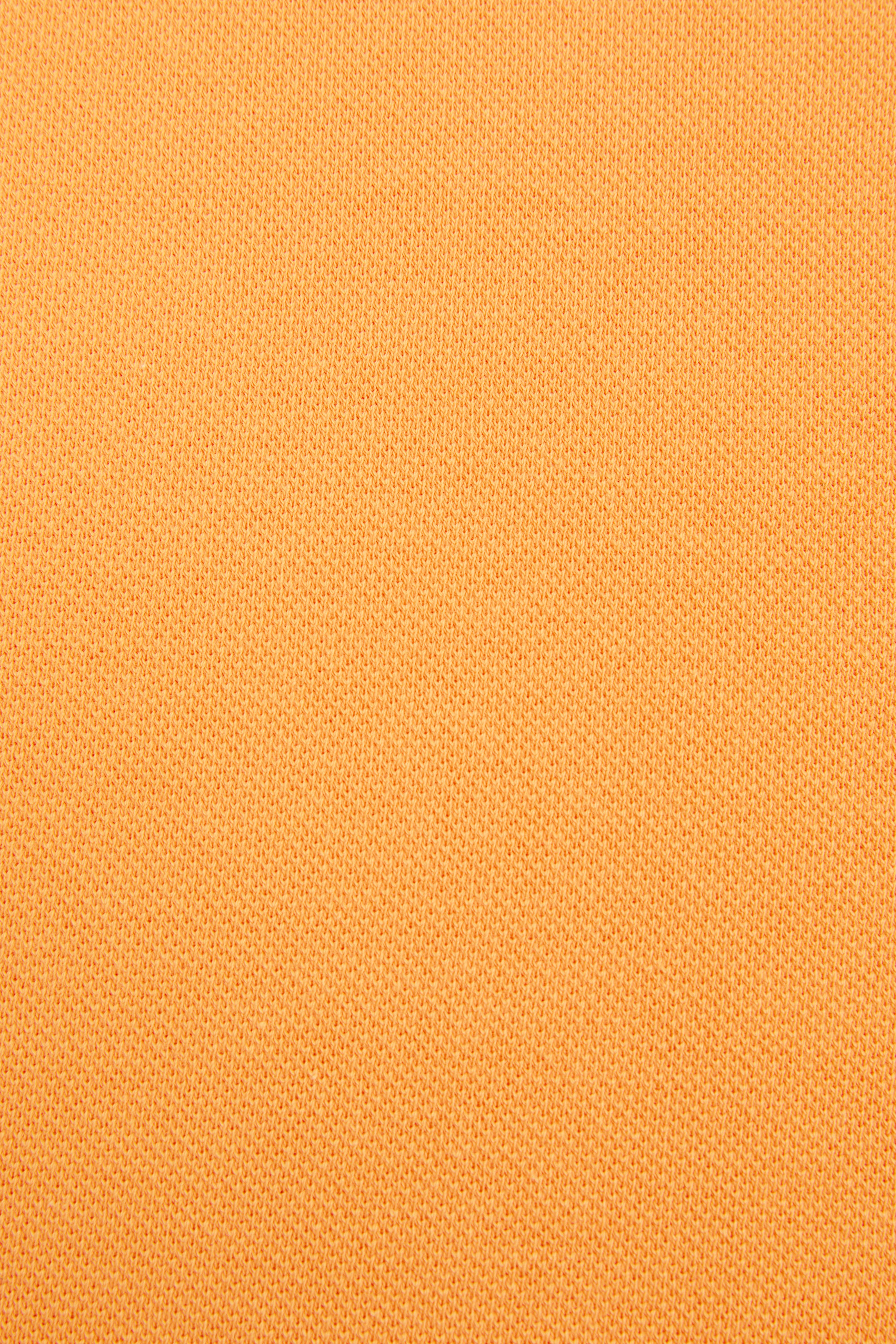Erkek Slim Fit Turuncu Polo Yaka Basic Tişört - Image 7