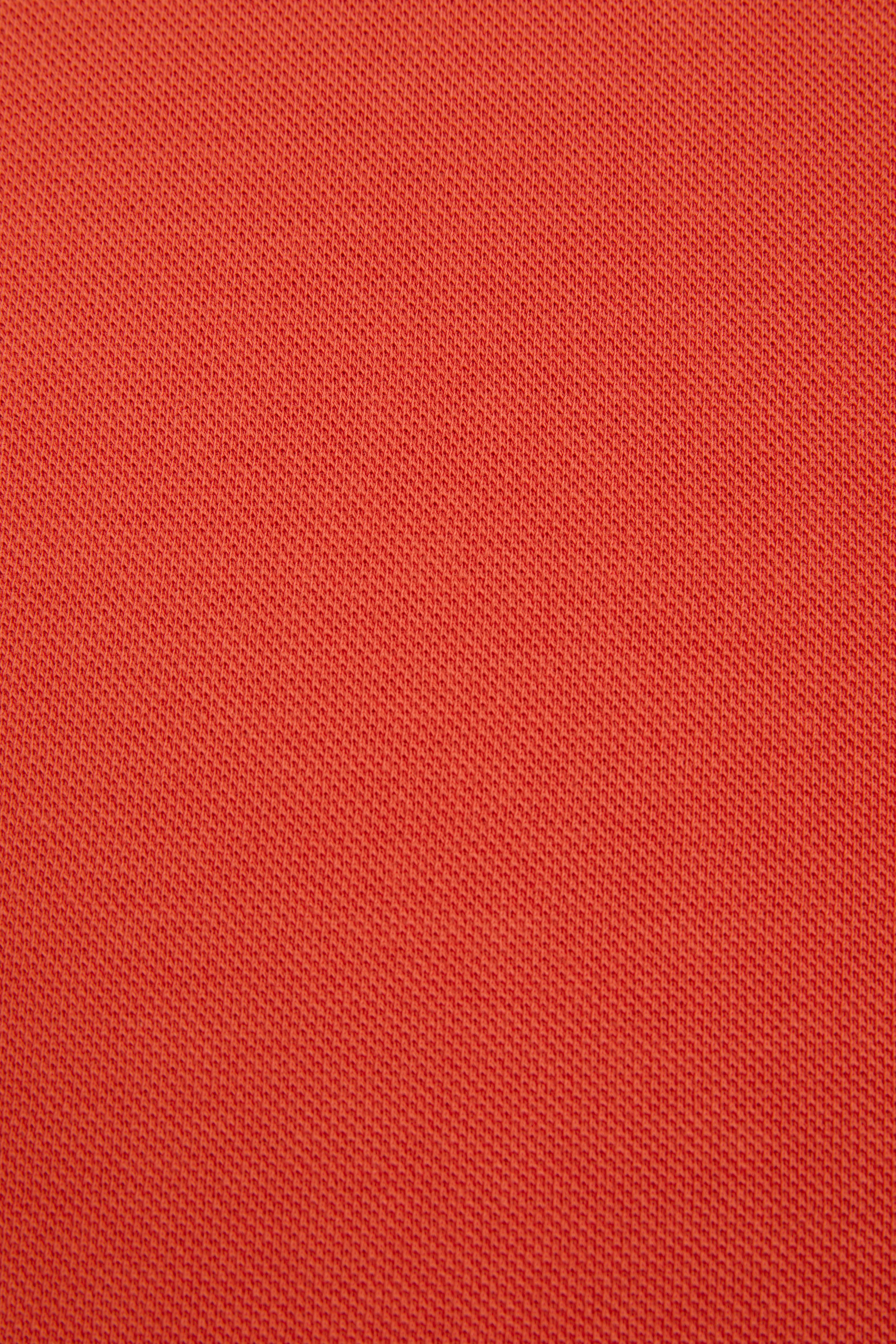 Erkek Slim Fit Polo Yaka Kiremit Basic Tişört