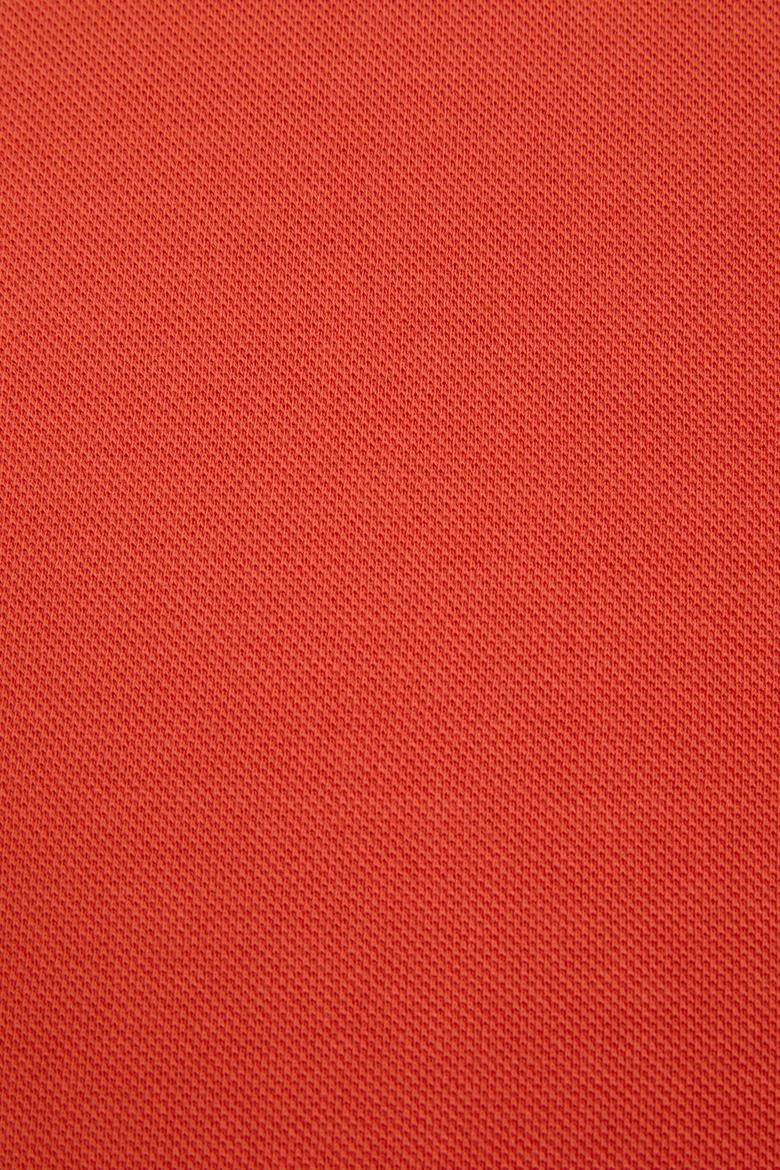 Erkek Slim Fit Polo Yaka Kiremit Basic Tişört - 50322304100