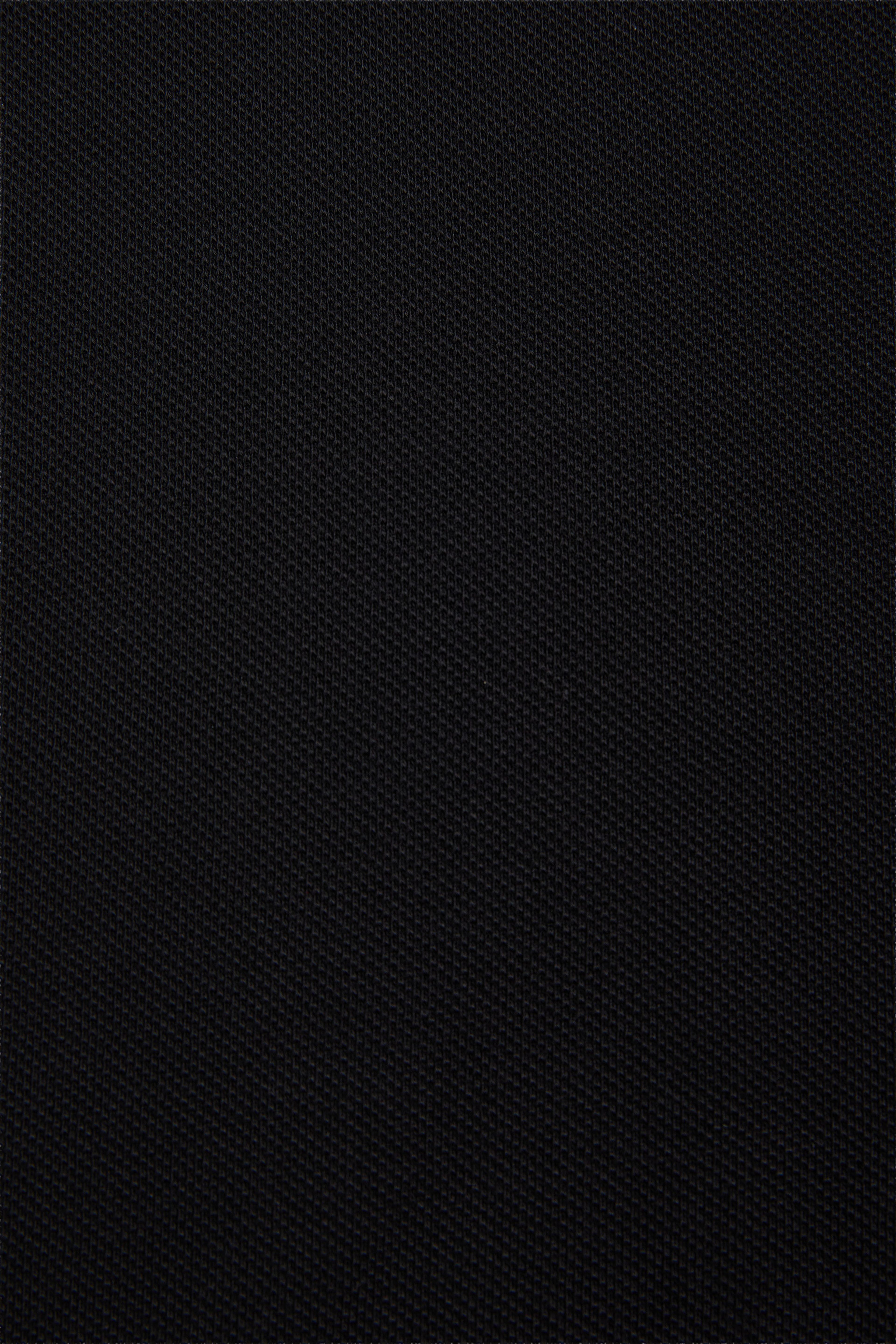 Erkek Slim Fit Polo Yaka Siyah Basic Tişört - Image 7