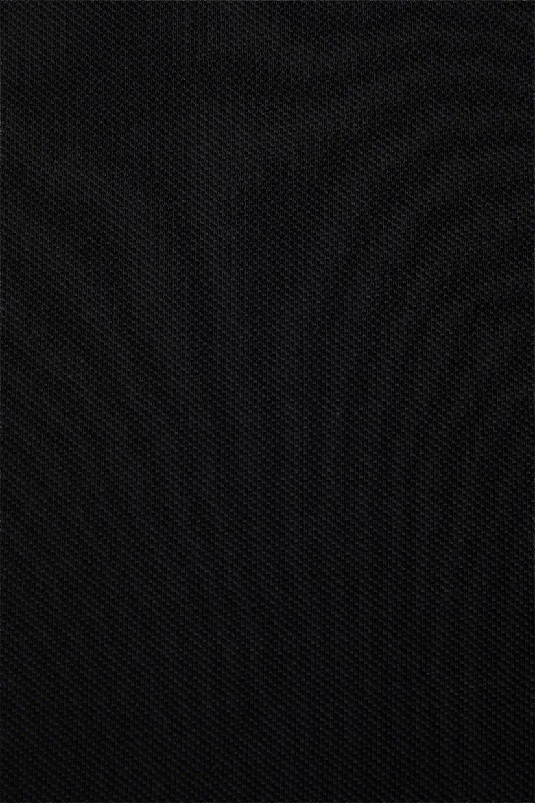 Erkek Slim Fit Polo Yaka Siyah Basic Tişört - 50322304172
