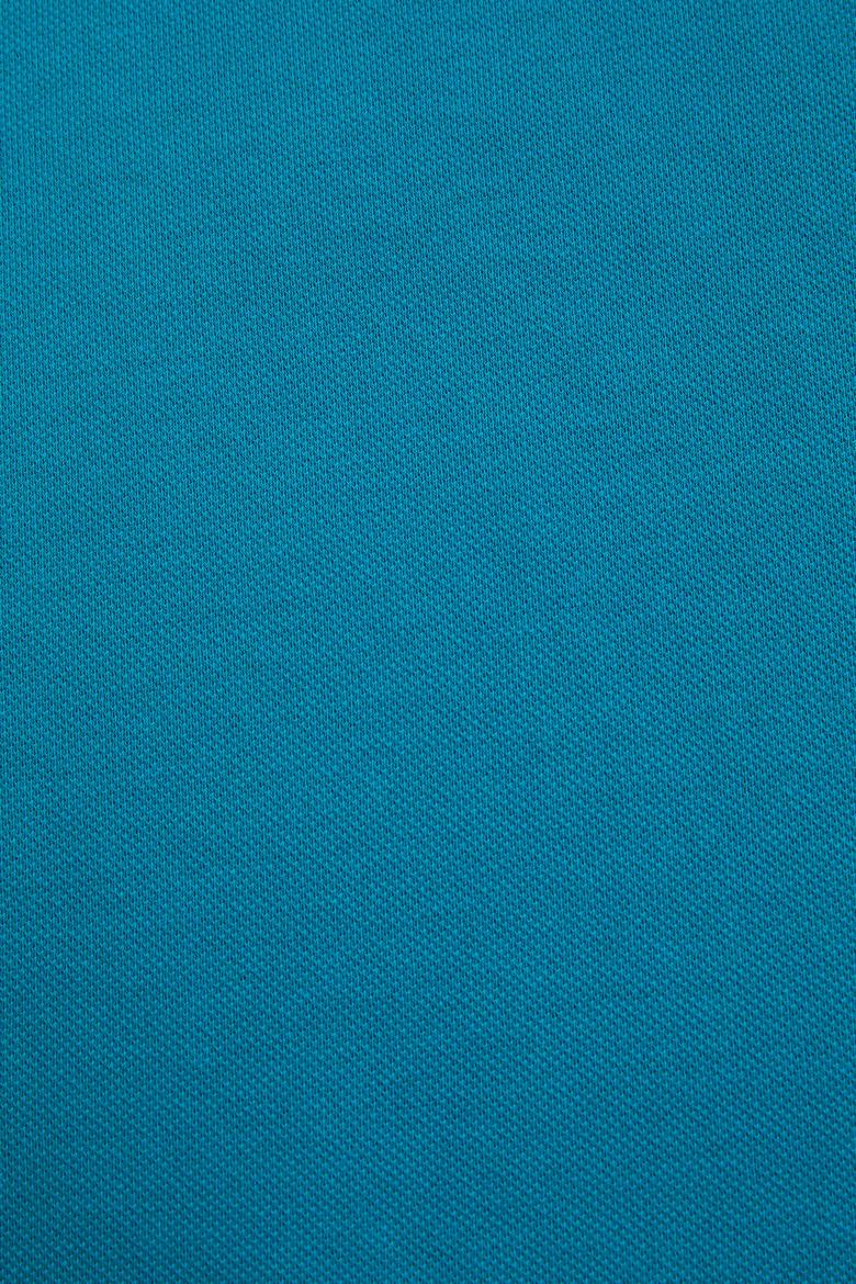 Erkek Slim Fit Polo Yaka Petrol Basic Tişört - 50322304273