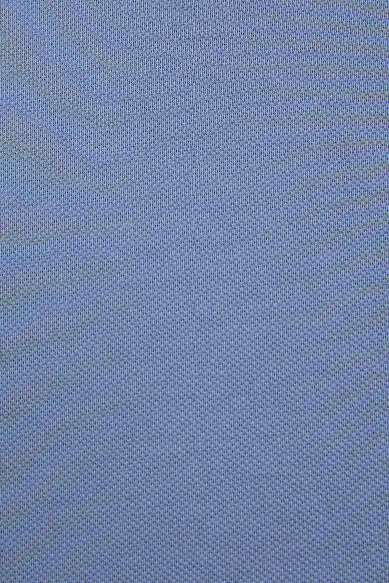 Erkek Slim Fit Polo Yaka İndigo Basic Tişört - 50322347043