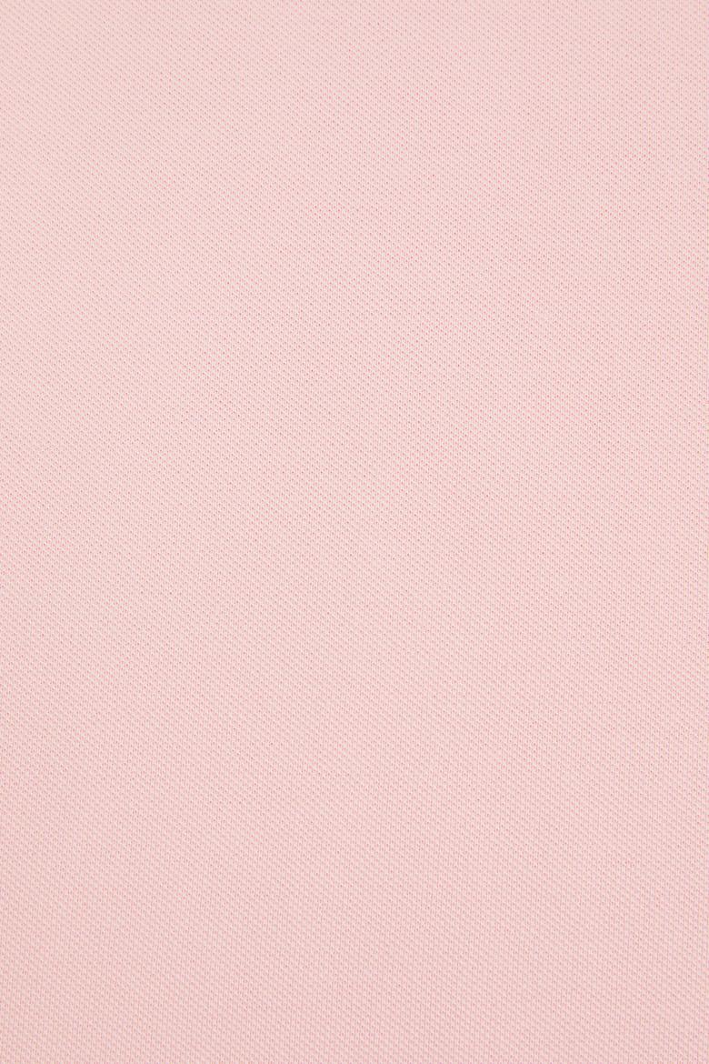 Erkek Slim Fit Polo Yaka Açık Pembe Basic Tişört - 50322347139